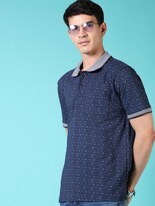 men short sleeves printed polo t-shirt - 21703870 - Standard Image - 0