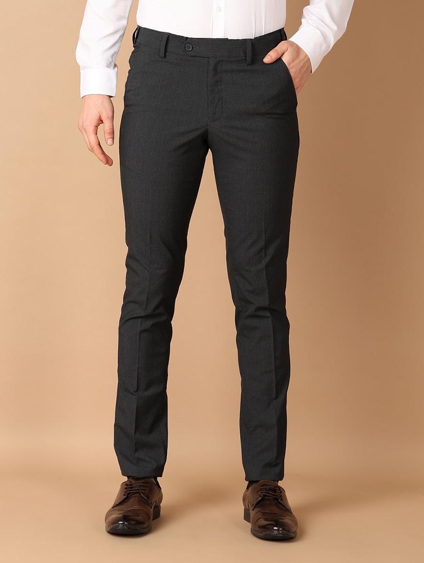 men mid rise solid flat front formal trouser - 21703875 - Zoom Image - 0