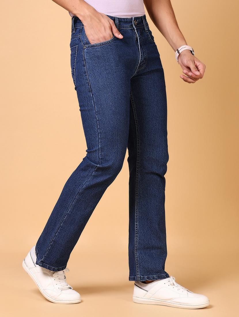 men mid rise plain bootcut jeans - 21703890 - Standard Image - 2