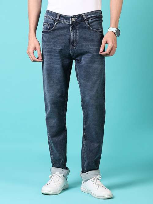 men mid rise plain jeans - 21703892 - Standard Image - 0