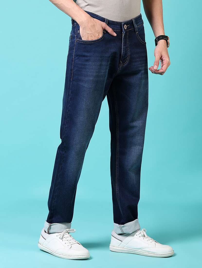 men mid rise plain jeans - 21703897 -  Standard Image - 2