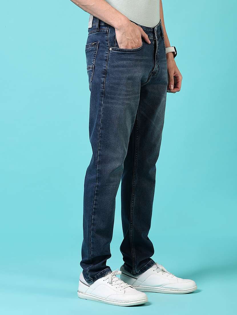men mid rise plain jeans - 21703910 -  Standard Image - 2