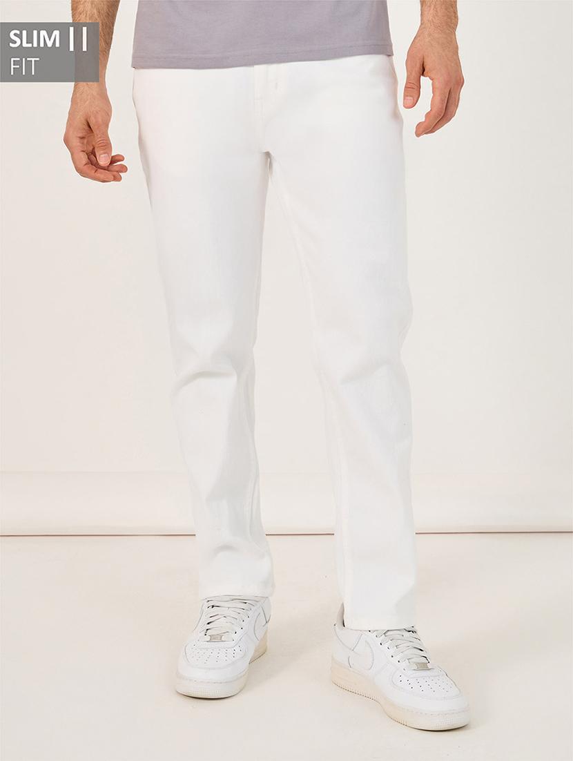 men mid rise plain slim fit jeans