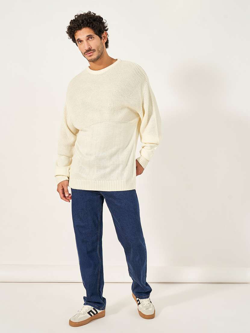 men long sleeves self design pullover - 21703949 -  Standard Image - 2