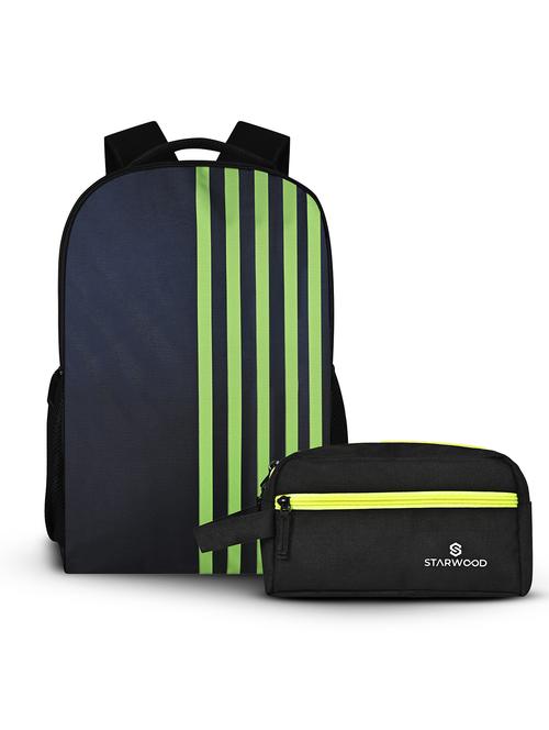men printed adjustable strap backpack with pouch - 21704754 - Standard Image - 0