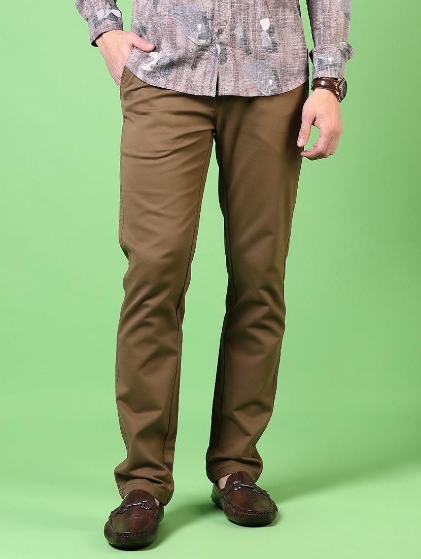 men solid mid rise casual chino - 21705007 - Zoom Image - 0