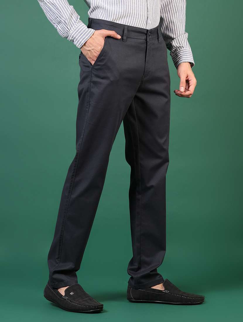 men solid mid rise casual chino - 21705009 -  Standard Image - 2