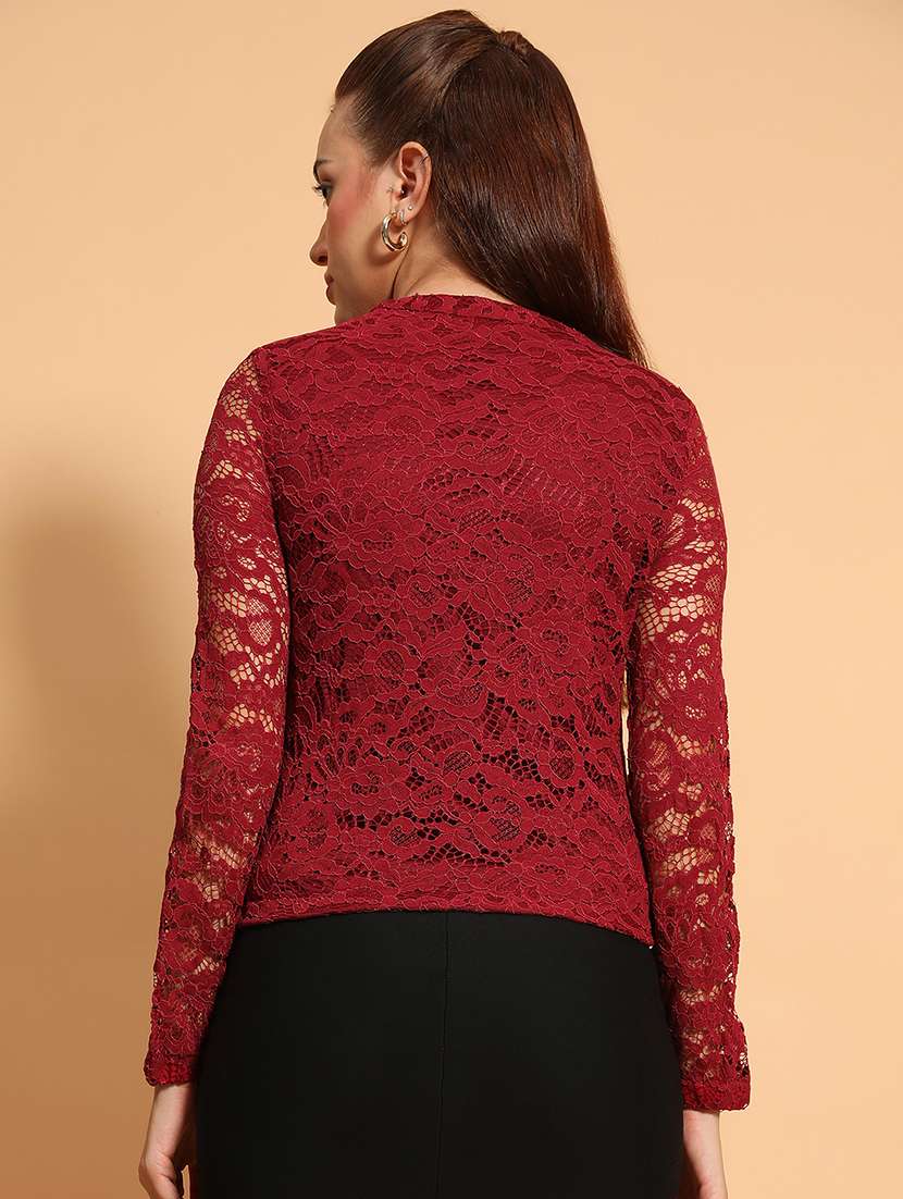 women self designed long sleeves summer jacket - 21705371 -  Standard Image - 2