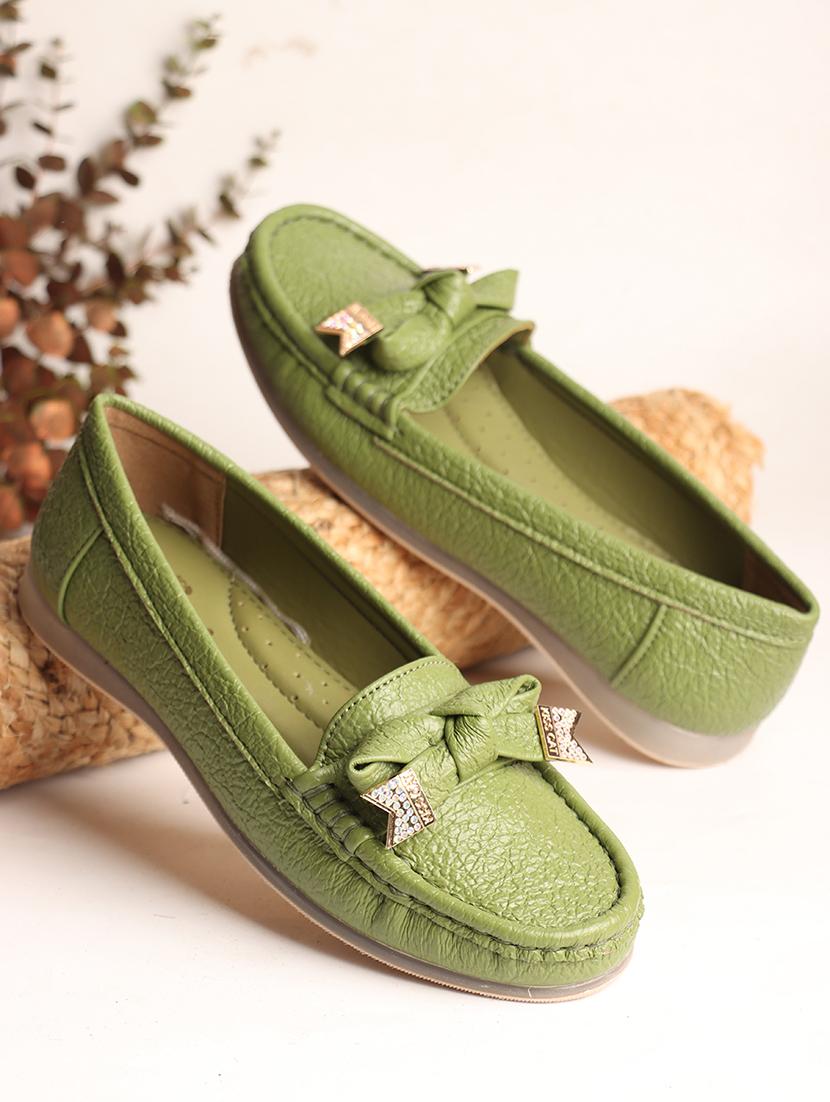 women green slip on loafer - 21705402 - Zoom Image - 0