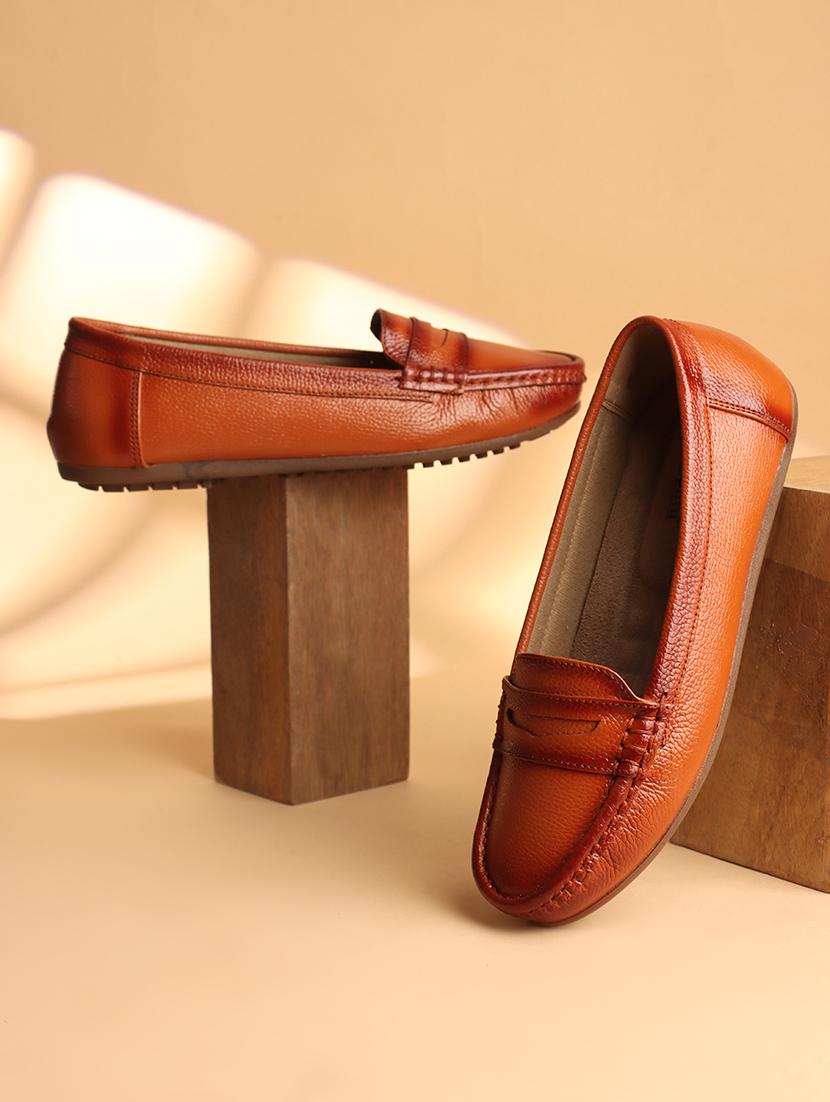 women tan slip on loafer - 21705406 - Zoom Image - 0