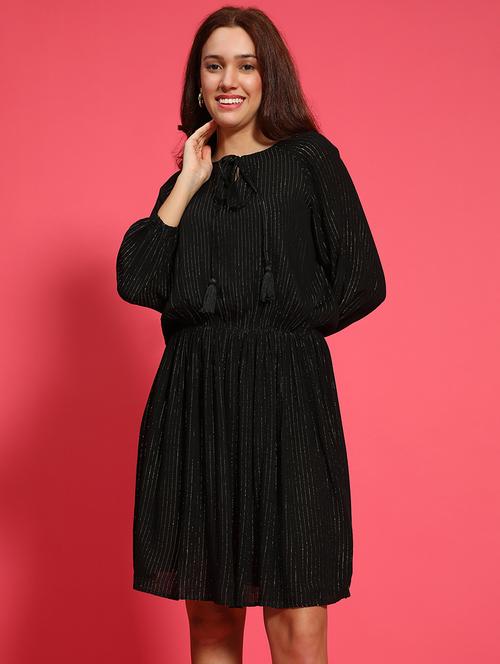 women self designed fit & flare dress - 21705516 - Standard Image - 0