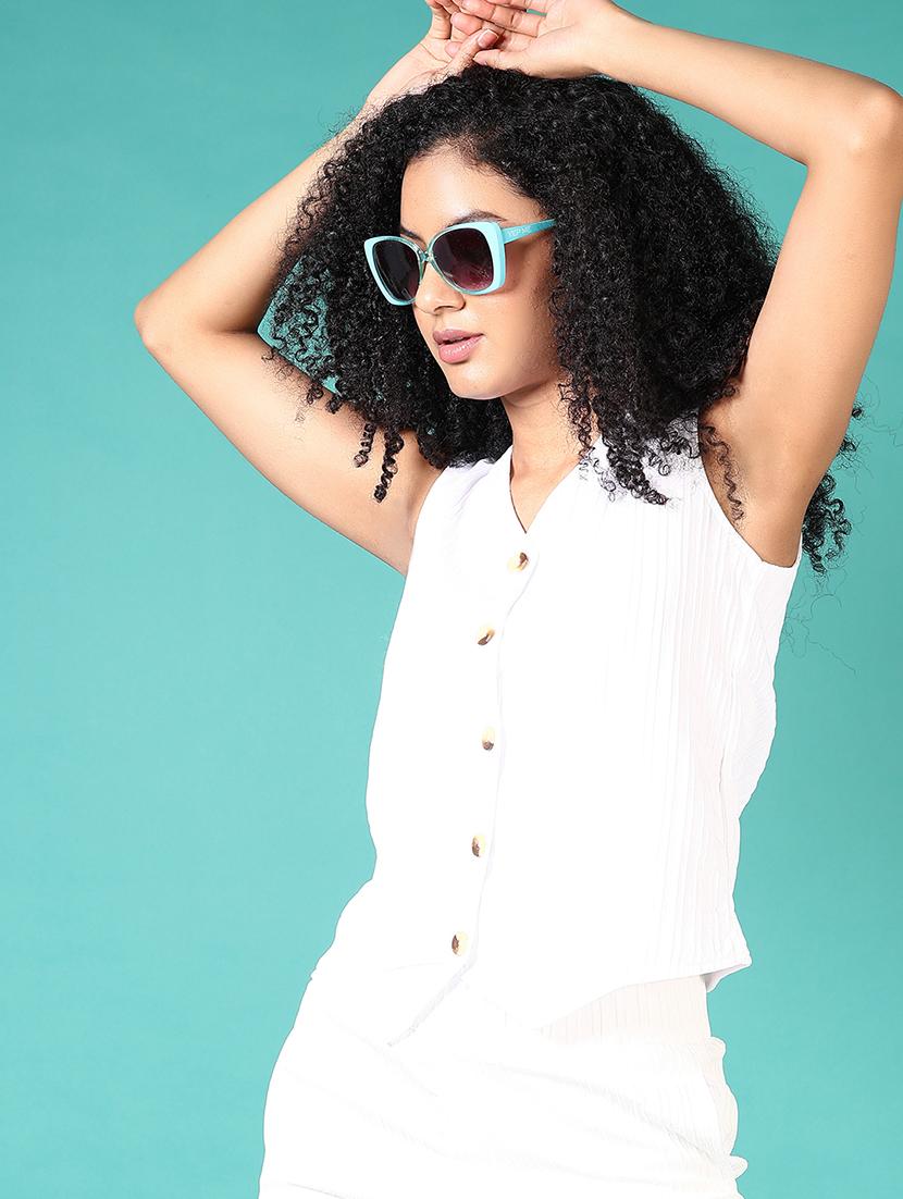 women v-neck solid vest top - 21705646 - Standard Image - 2