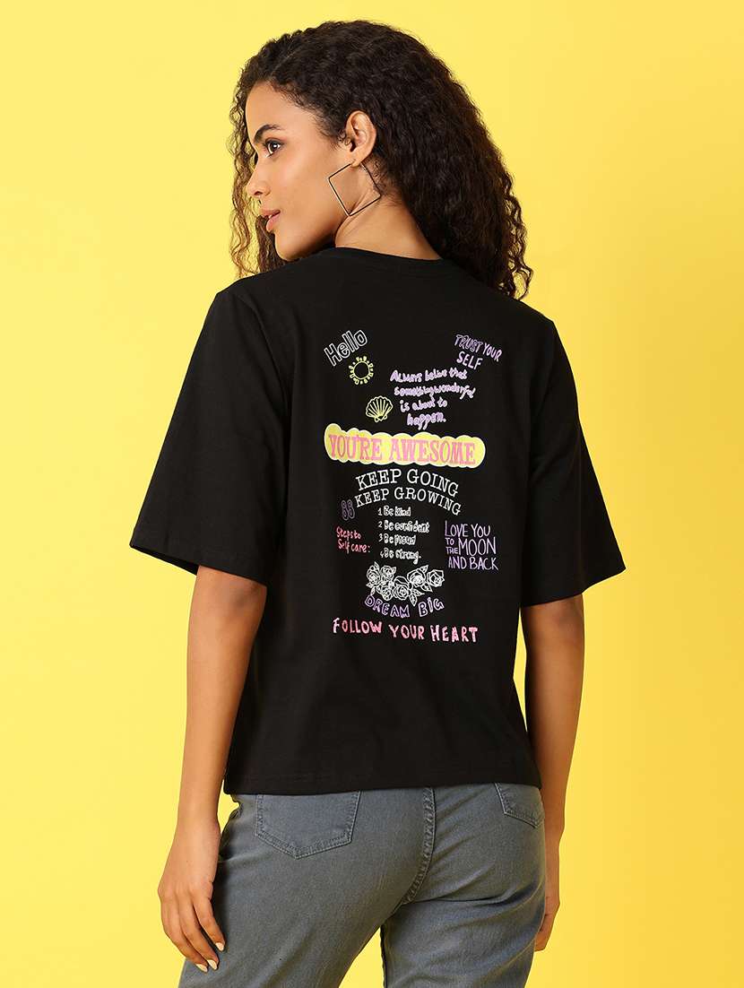 women printed short sleeves t-shirt - 21705678 -  Standard Image - 2
