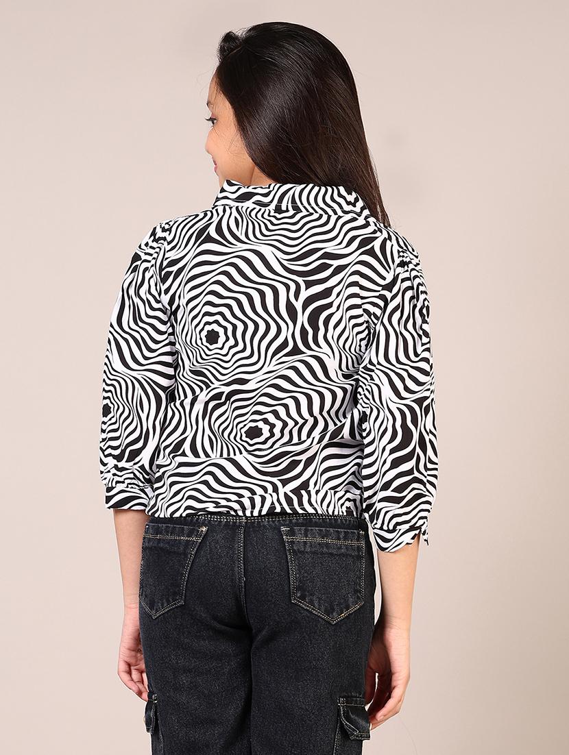girls printed shirt top - 21705733 - Standard Image - 2