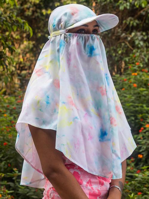 women tie & dye cap scarf - 21706144 -  Standard Image - 0