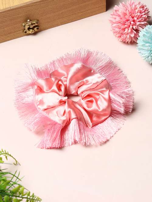 tipy tipy tap tassel scrunchie - pink - 21706154 -  Standard Image - 0
