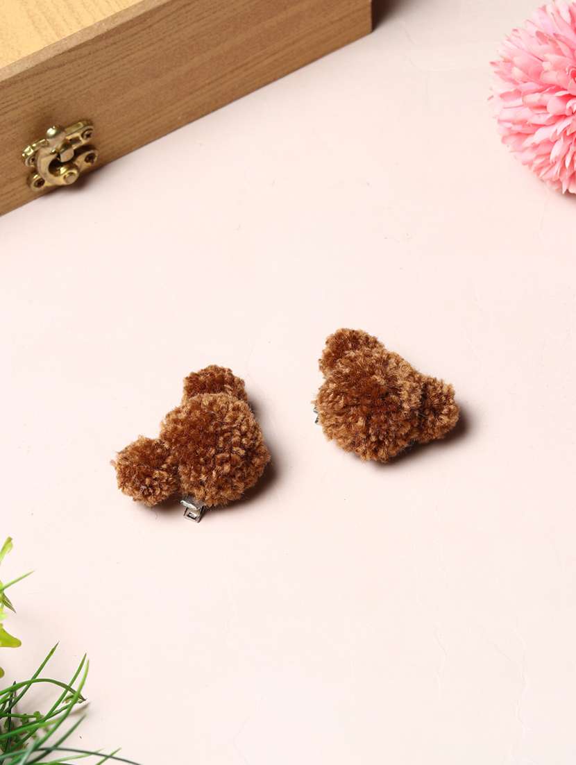 tipy tipy tap teddy clips - brown