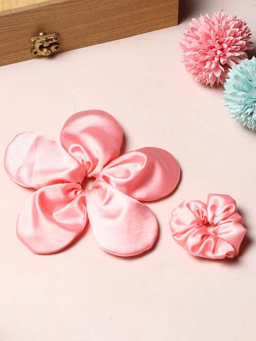 tipy tipy tap flower shape scrunchie - pink - 21706166 -  Standard Image - 0
