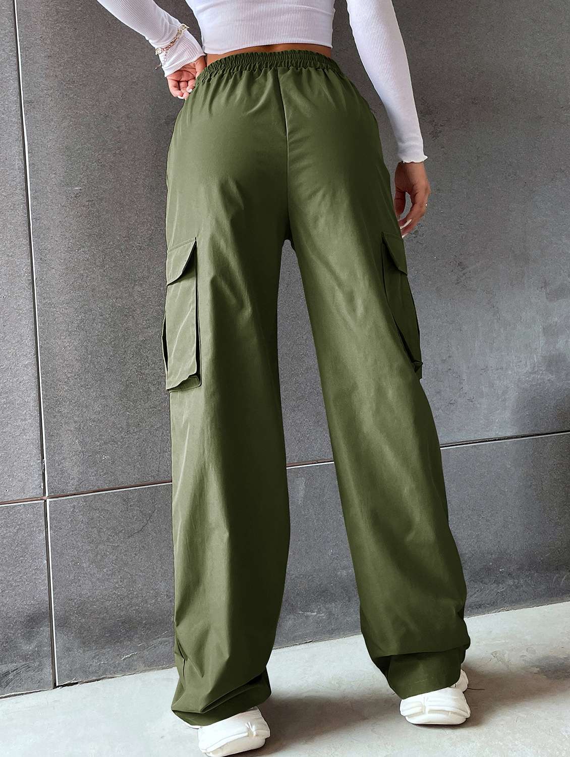 women high rise solid cargo - 21706236 - Standard Image - 2