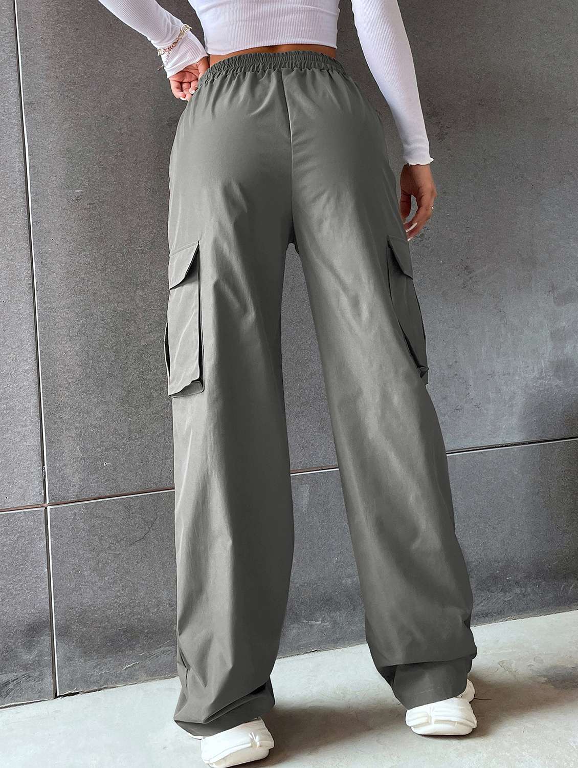 women high rise solid cargo - 21706238 -  Standard Image - 2