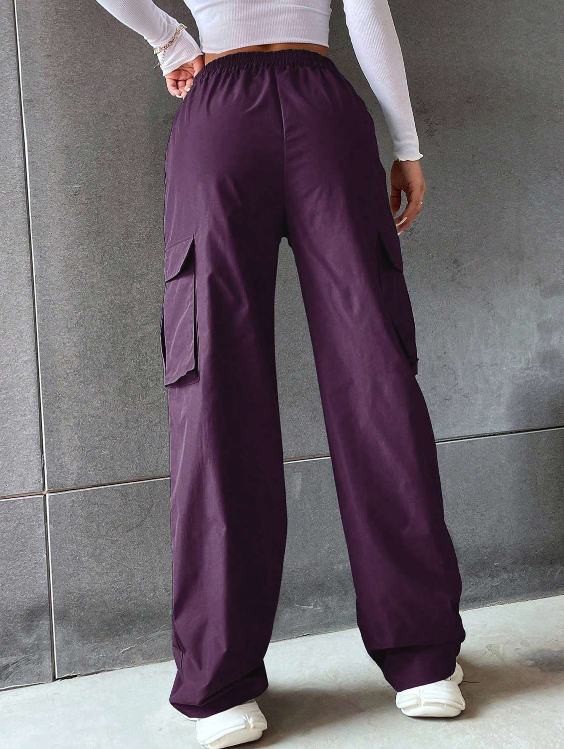 women high rise solid cargo - 21706241 -  Standard Image - 2