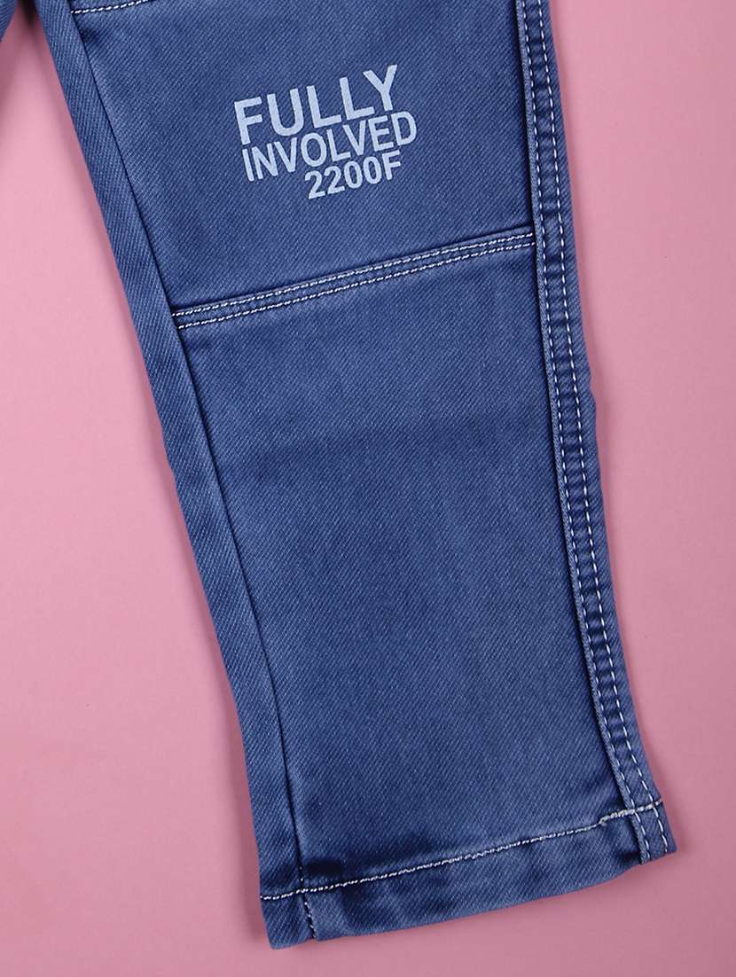 boys solid mid rise denim cargo - 21706801 -  Standard Image - 2