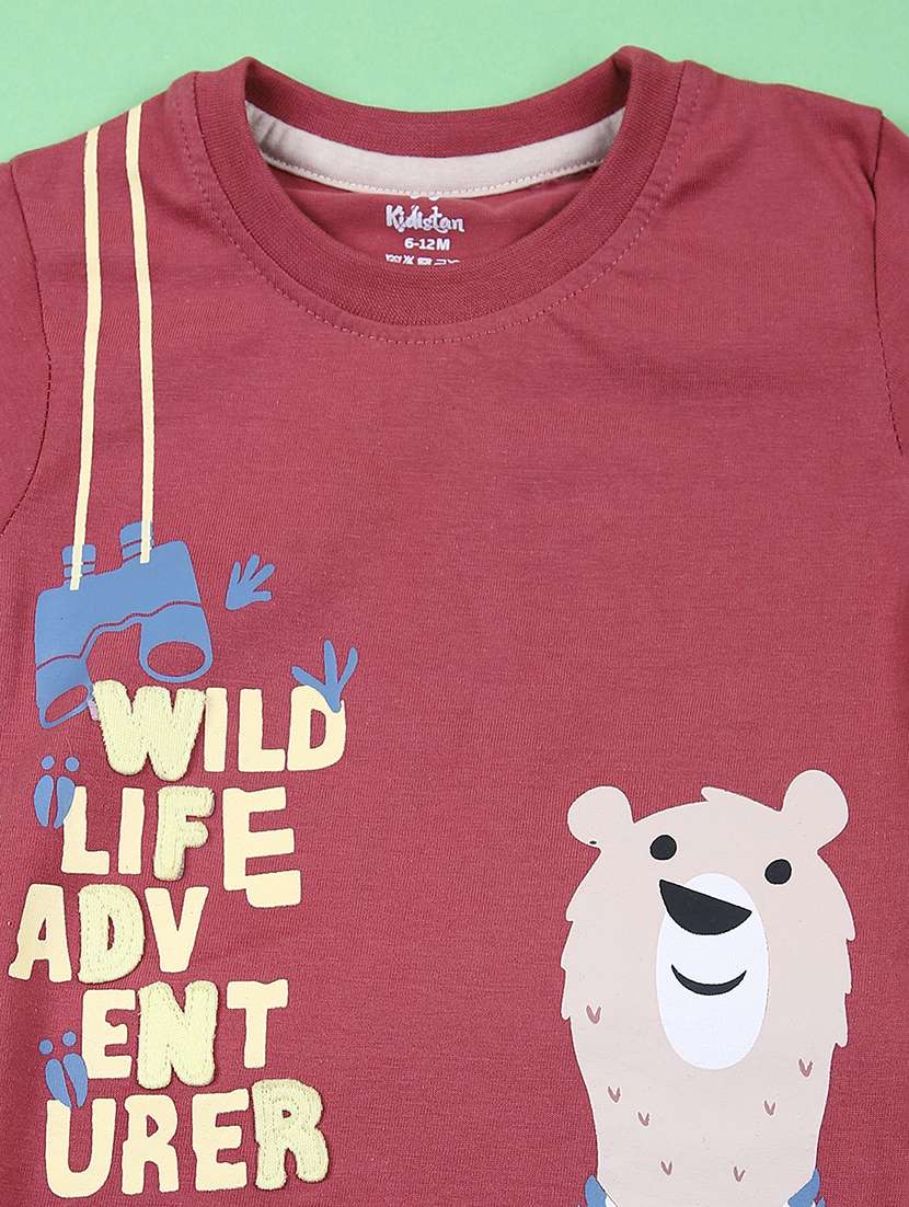 kids printed t-shirt & shorts set - 21707387 - Standard Image - 2