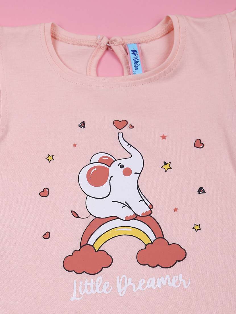 kids printed t-shirt & shorts set - 21707401 - Standard Image - 2