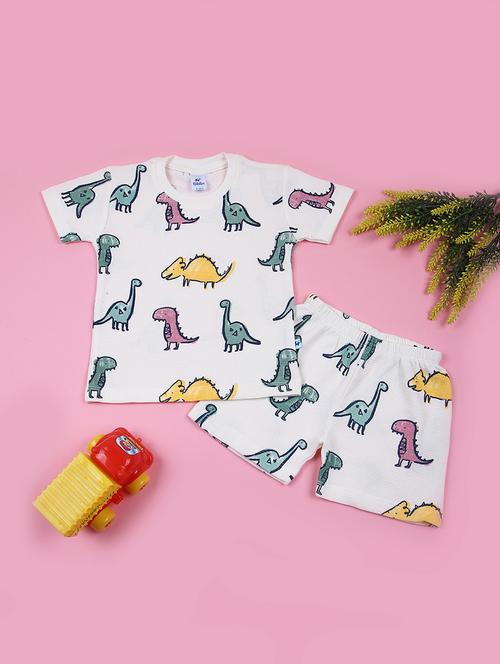 kids printed t-shirt & shorts set - 21707449 - Standard Image - 0