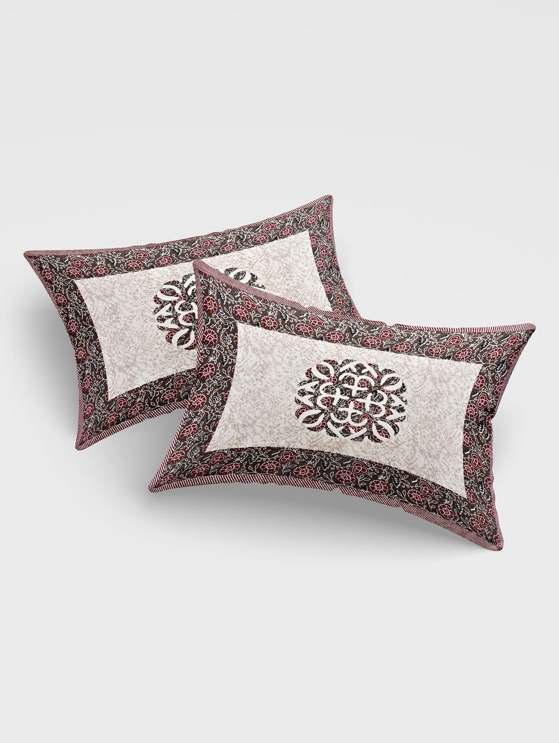 bombay spreads cotton king size bedsheet with 2 pillow cover - 21707549 - Standard Image - 2