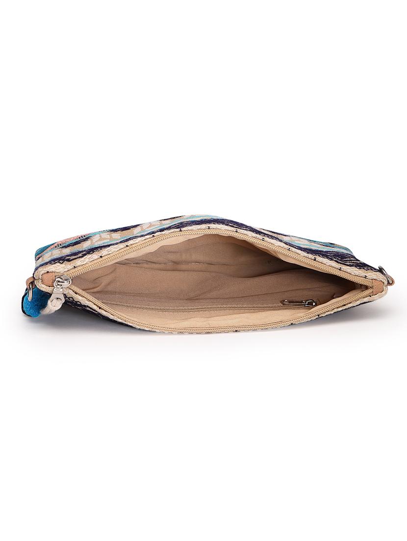 women beige self design sling bag - 21707563 - Standard Image - 2