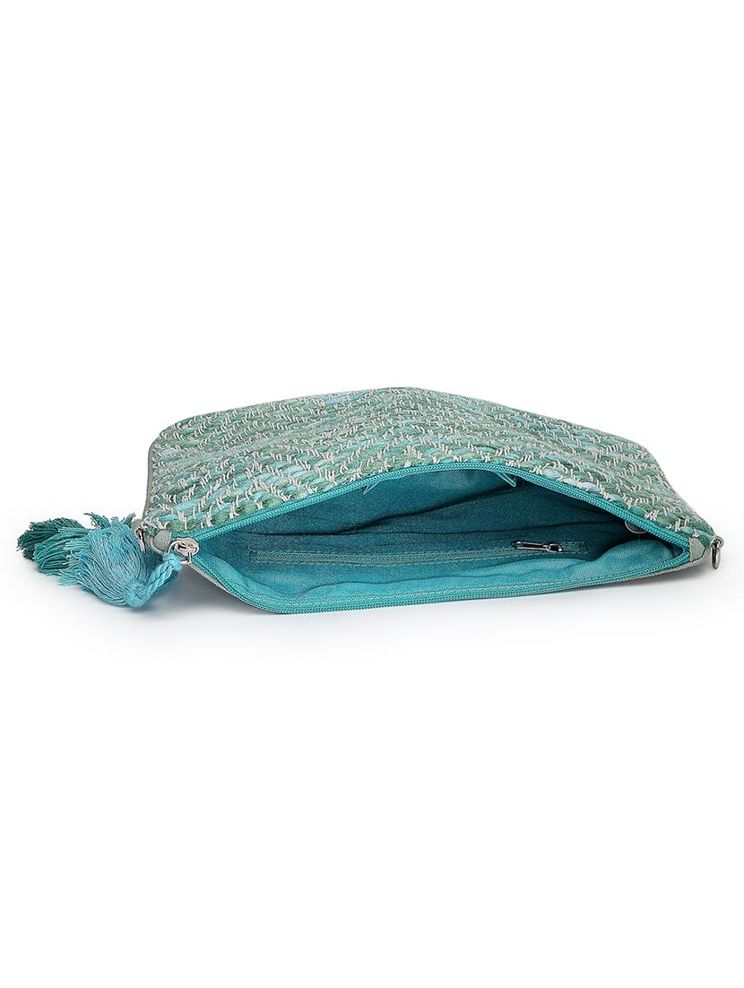women green self design sling bag - 21707569 - Standard Image - 2