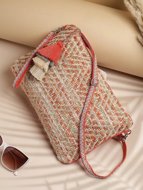 women coral self design sling bag - 21707570 - Standard Image - 0