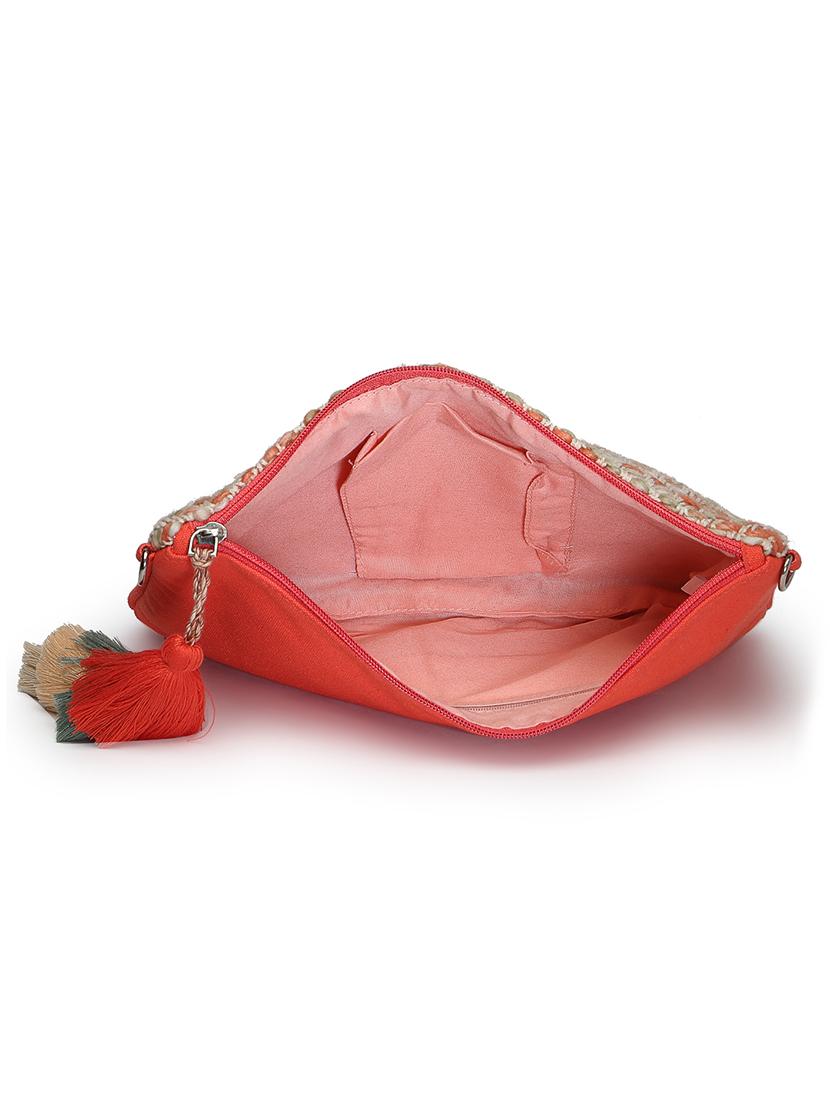 women coral self design sling bag - 21707570 - Standard Image - 2