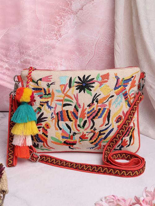 women coral quirky sling bag - 21707571 -  Standard Image - 0