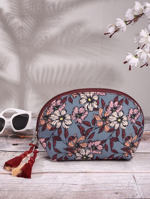 women grey printed regular pouch - 21707574 -  Standard Image - 0