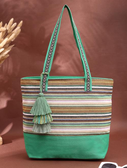 women printed zip closure tote bag - 21707582 - Standard Image - 0