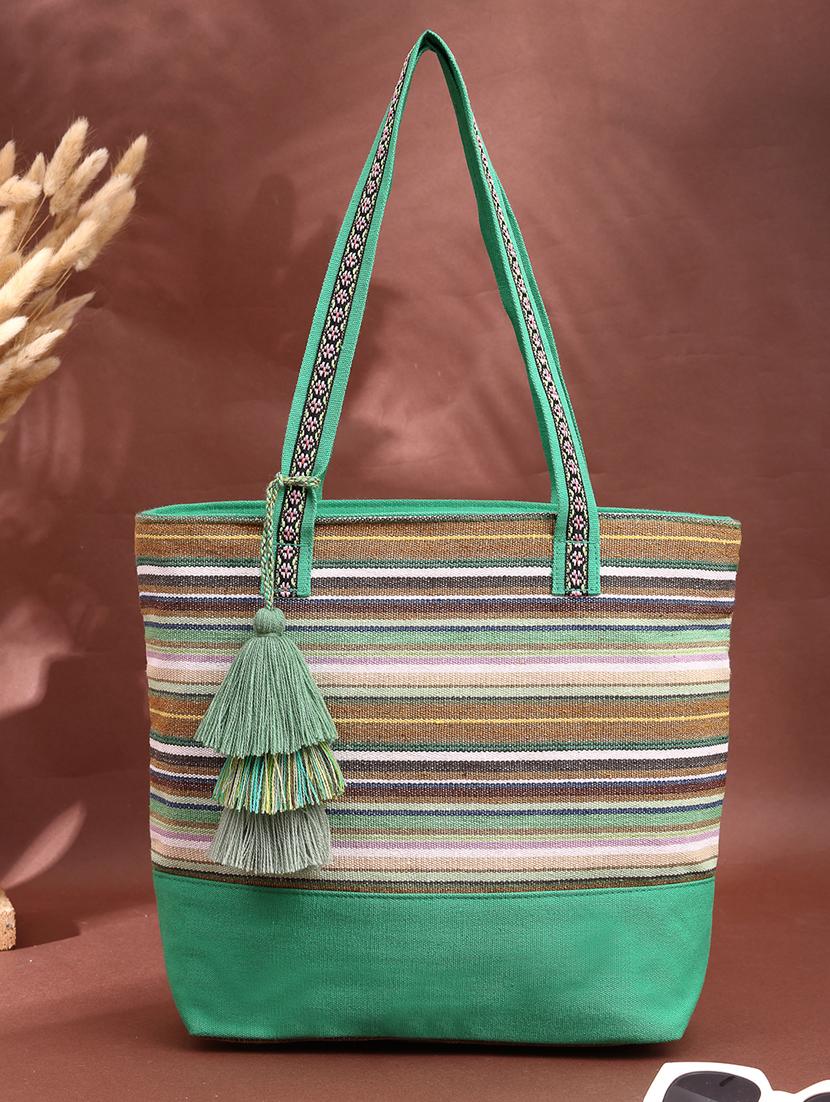 women printed zip closure tote bag - 21707582 - Zoom Image - 0