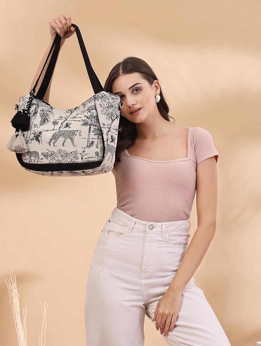 women printed regular handbag - 21707588 - Standard Image - 7