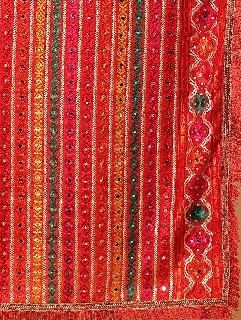 women phulkari dupatta with mirror work - 21707683 - Standard Image - 7