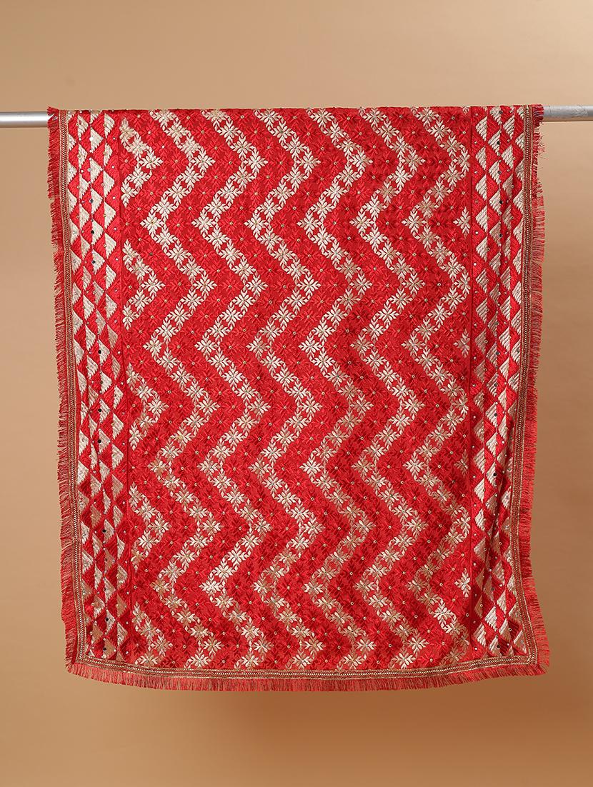 women phulkari dupatta with mirror work - 21707690 - Standard Image - 7