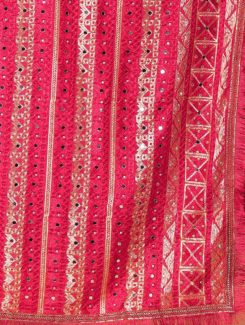 women phulkari dupatta with mirror work - 21707704 -  Standard Image - 7
