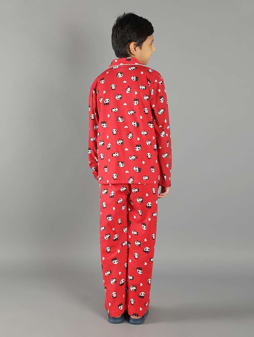 boys printed pyjama nightwear set - 21707732 - Standard Image - 2