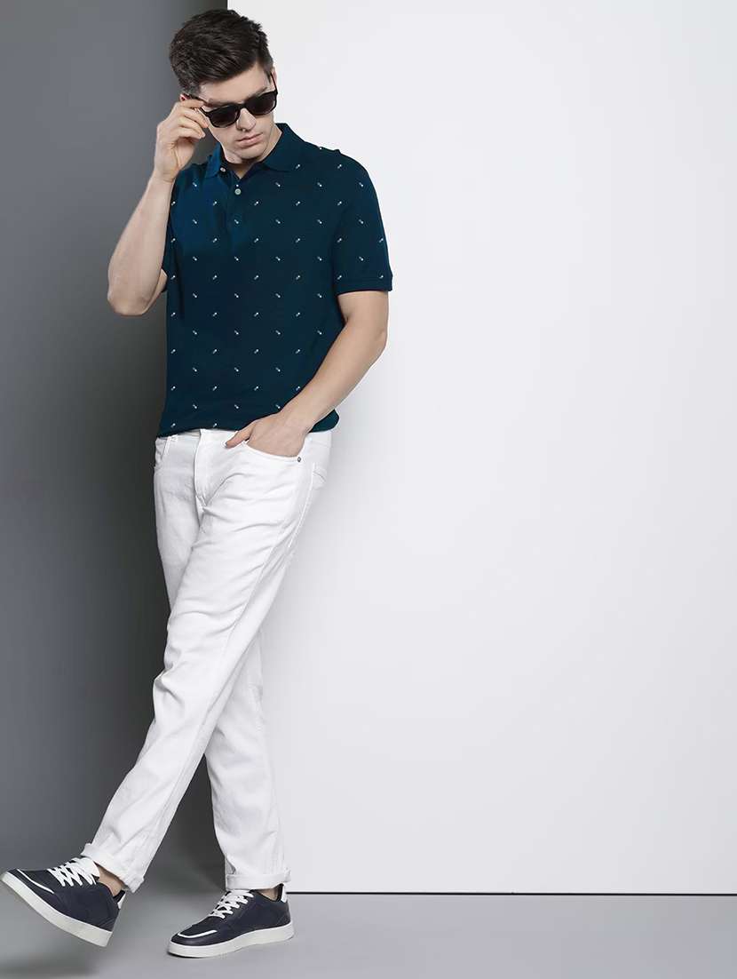 men short sleeves printed polo t-shirt - 21707883 -  Standard Image - 2