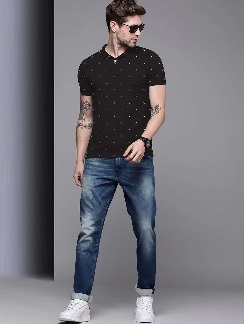 men short sleeves printed polo t-shirt - 21707887 -  Standard Image - 2