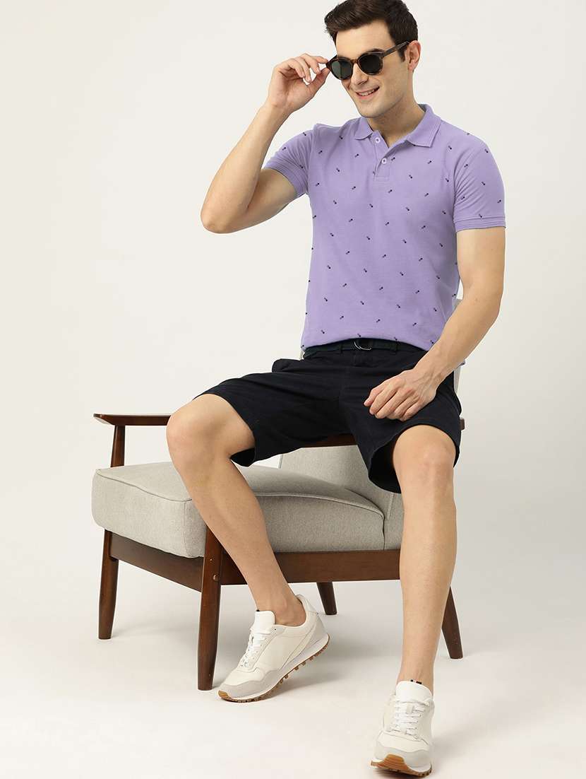 men short sleeves printed polo t-shirt - 21707895 -  Standard Image - 2