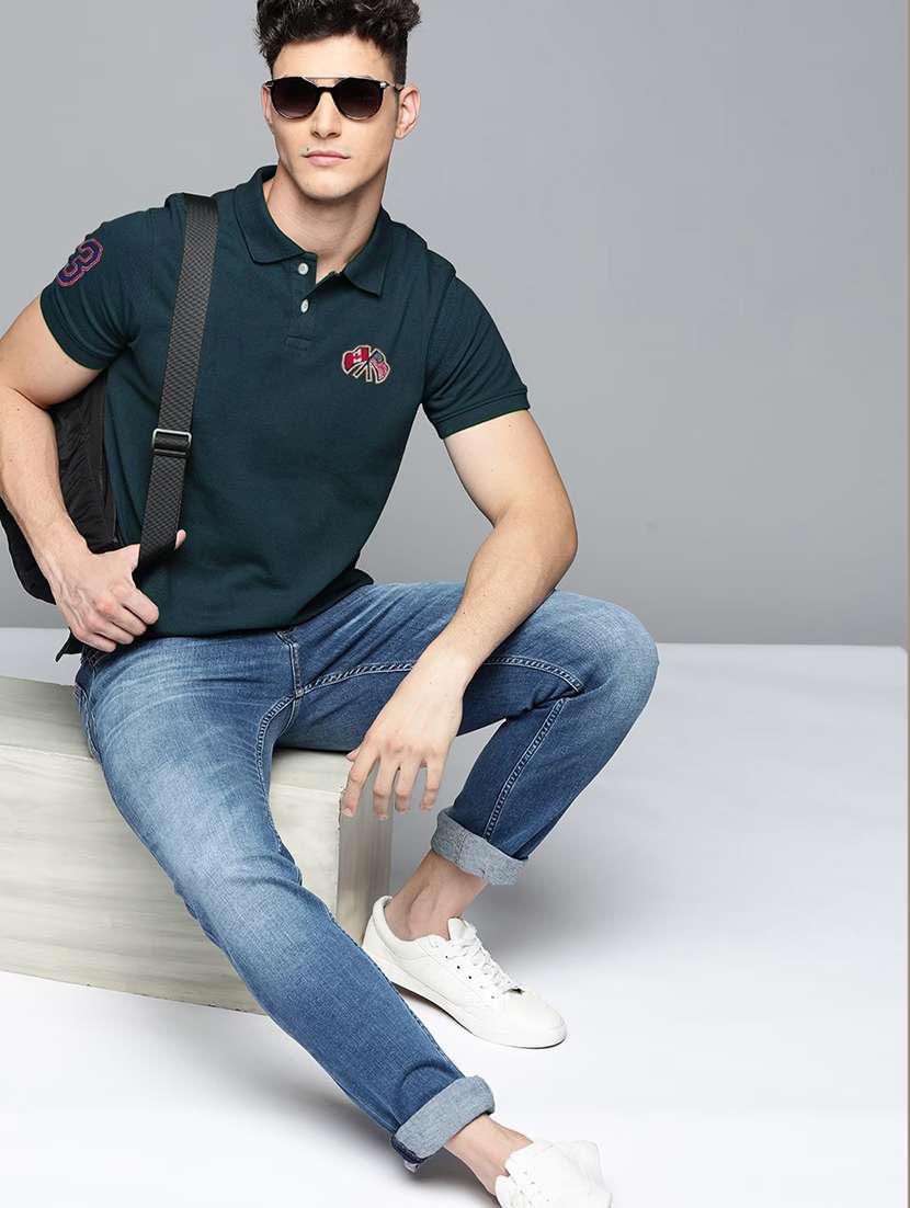 men short sleeves plain polo t-shirt - 21707902 -  Standard Image - 2