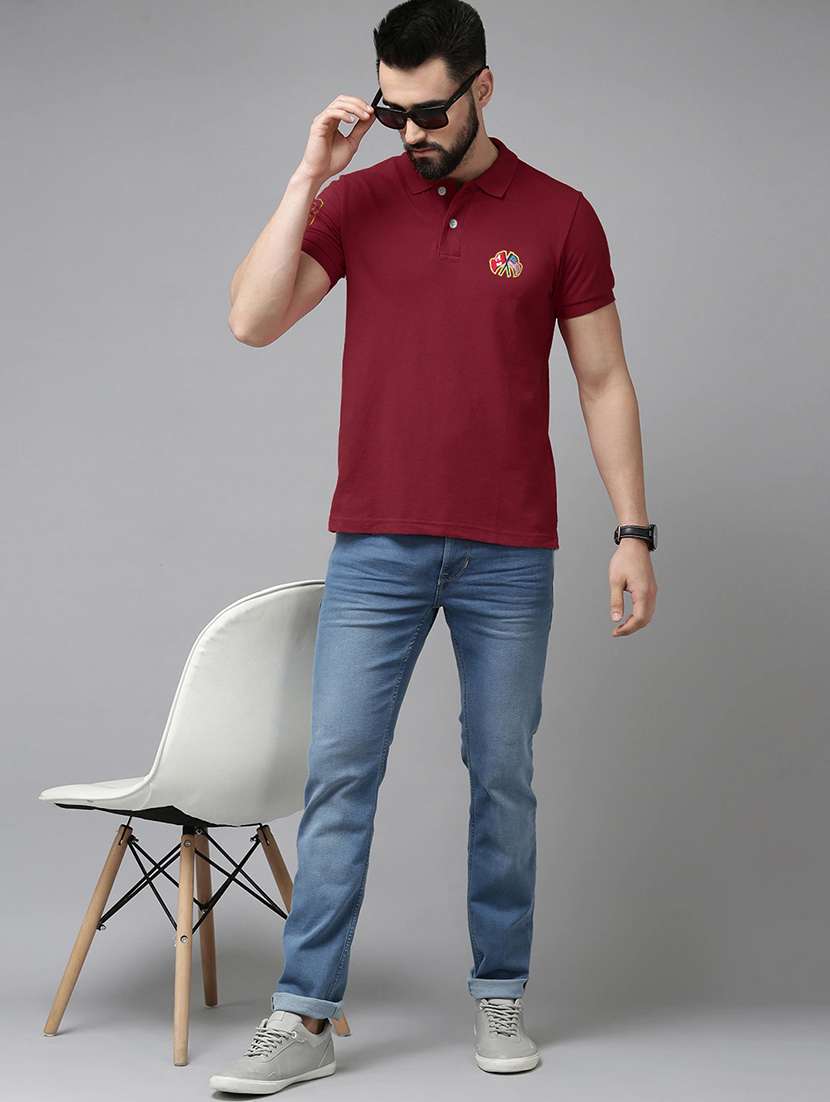 men short sleeves plain polo t-shirt - 21707905 -  Standard Image - 2