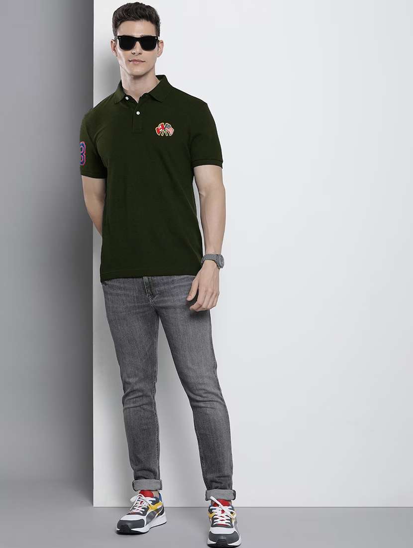 men short sleeves plain polo t-shirt - 21707907 -  Standard Image - 2