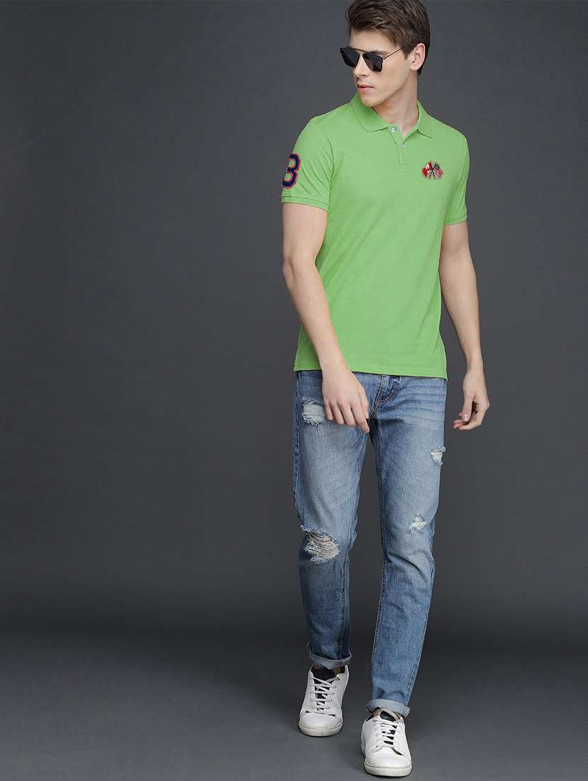 men short sleeves plain polo t-shirt - 21707910 -  Standard Image - 2